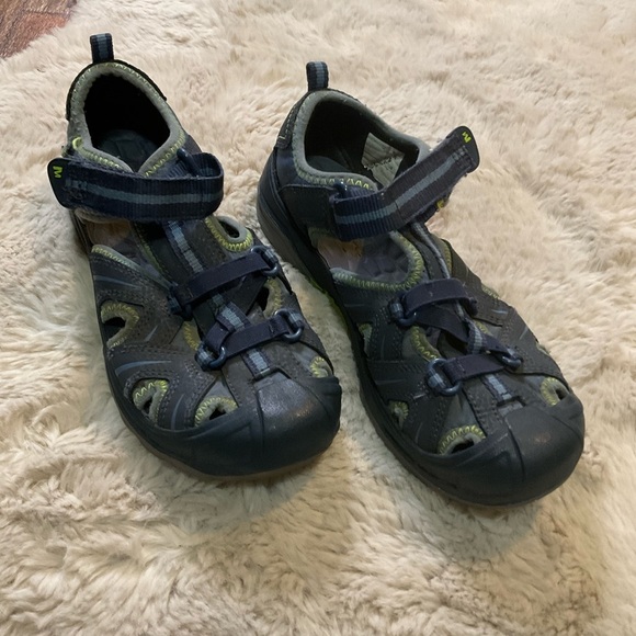 Merrell Hydro Kids Size 4 Navy Blue MY53375 Waterproof‎ Hiking Sandals - Picture 1 of 10